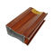 Trasferimento di colore del grano di legno di quercia 6063 che stampa livello di alluminio di profilo della porta lucido per costruzione