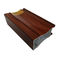 Trasferimento di colore del grano di legno di quercia 6063 che stampa livello di alluminio di profilo della porta lucido per costruzione